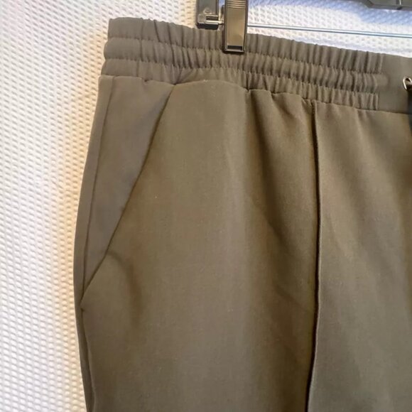 Women’s Jogger Pants Size 1X Nine West Olive Elastic Drawstring Waist - Picture 3 of 9